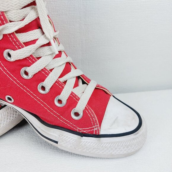 Converse Men's Red Chuck Taylor All Star High-Top Athletic Sneaker Size 6.5 - Picture 7 of 12